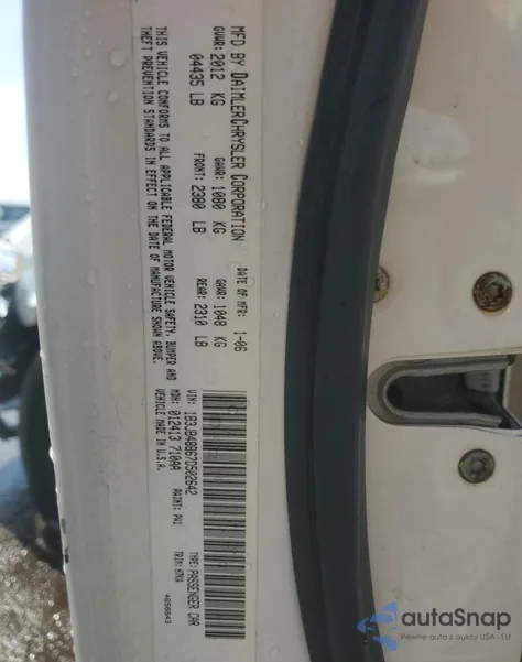 2007 Dodge Caliber Sxt z USA, uszkodzony, nr VIN 1B3JB48B67D502642